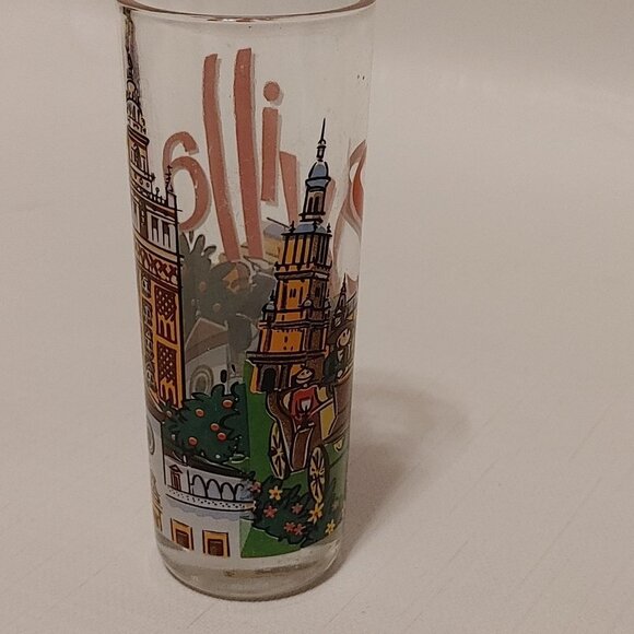 SEVILLA SPAIN SHOT GLASS SHOTGLASS - Picture 4 of 4